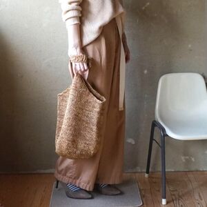 HELEN KAMINSKI Madagascar Raffia Sac Tote Handmade Artisan Sustainable Woven Bag